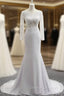 Fashion Mermaid Wedding Dress Long Sleeve High Quality Sexy Scoop Neck