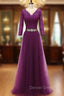 Fashionable Long Sleeves Floor-Length Mother of the Bride Dress