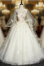 For You Next Prom Dance Light Champagne Ball Gown Tulle Butterfly Quinceanera Dress