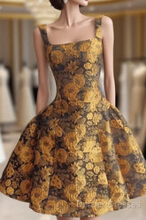 French 3D Flower Sling Dress