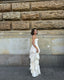 Gorgeous A-Line Strapless Satin Long Prom Dress Formal Evening Dress