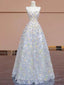 Gorgeous Balll Gown Sweetheart Floral Tulle Long Evening Dress Prom Dresses