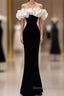 Gorgeous Mermaid Off The Shoulder Black Prom Dress