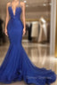 Gorgeous Spaghetti Straps Beads Appliques Prom Dress Elegant Alluring Chic V-neck Fit and Flare Evening Gowns
