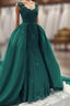 Green Lace Mermaid Prom Dress