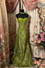 Green Mermaid Long Prom Dress,Long Evening Gowns