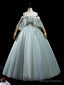 Green Tulle Lace Long Prom Dress, Green Tulle Lace Ball Gown Sweet 16 Dress