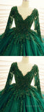 Green Wedding Dresses Ball Gown Prom Dress