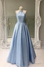 Halter High Neck Floor-Length Beading Prom/Evening Dresses