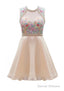 Homecoming Dress Pink Beadings