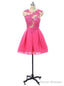 Homecoming Dresses A-line Cap Sleeves Short Mini
