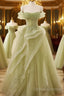 Light Green Sweetheart Beaded Off Shoulder Party Dress, Light Green Tulle Prom Dress