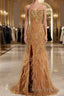 Long Evening Dress with Side Slit - Cocktail Dress Formal Dress