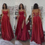 Long Red Prom Party Dress