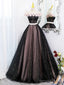 Black Tulle and Pink Flowers Party Dress, Black Off Shoulder Sweet 16 Dress
