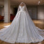 Luxury Beaded A-Line Wedding Dress Sweetheart Lace Appliques Wedding Gowns Custom Make Handmade Bridal Dress Prom Dress