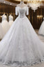 Luxury Lace Vestidos De Novia Ball Gown Wedding Dress Prom Dress Long