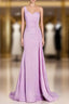 Mermaid One Shoulder Long Bridesmaid Dress