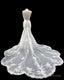 Mermaid Open Back Wedding Dress Sweep Train Appliques