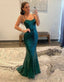 Mermaid Spaghetti Straps Sequin Prom Dress