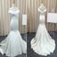Mermaid Stain Ivory Simple Charming Elegant Cheap Wedding Dresses Bridal Gown,