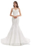 Mermaid Tulle Appliques Sequins Spaghetti Straps Wedding Dresses
