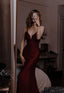 Modest Mermaid Burgundy Prom Dress 22Th Birthday Outfit