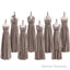 Most Popular Convertible Pleats Chiffon Gray Simple Cheap Long Bridesmaid Dresses For Wedding Party,