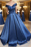 Off the Shoulder Long Prom Dress, Off Shoulder Formal Evening Dress