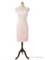 Pink Mother Of The Bride Dresses Sheath Cap Sleeves Knee Length