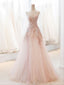 Pink StraplessTulle Ball Gown Beaded Shiny Prom Dress Pink Sweet 16 Dress