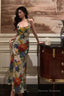 Pretty A Line Halter Floral Long Prom Dresses Birthday Outfits Evening Gown