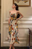 Pretty A Line Spaghetti Straps Floral Date Night Dress Prom Dresses Birthday Party Outfit