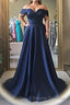 Simple Off The Shoulder Long Ball Gowns Prom Dress