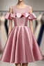 Pink Short Girls Cute Short Prom Dress