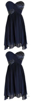 Spark Queen Short Prom Dress, Cheap Prom Dress, Beading Prom Dress, Blue Prom Dress, Cheap Homecoming Dress