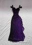 Purple Sweetheart Off Shoulder Long Party Dress, A-Line Prom Dress