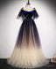 Purple Tulle Lace Long Prom Dress Purple Formal Dress