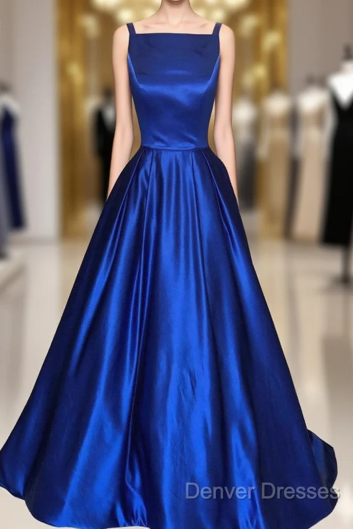 Royal Blue Prom Dress, Pageant Dress, Evening Dress, Graduation School