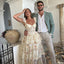 Sexy A Line Straps Long Lace Prom Dress Party Dress