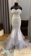 Sexy Mermaid Prom Dress With Off The Shoulder Sleeves