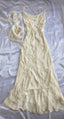 Sexy Sheath Straps Chiffon Ivory Long Prom Dresses