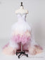 Short Sweetheart Ruffles Crystal Cheap Wedding Dresses