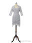 Silver Mother Of The Bride Dresses Sheath Chiffon Lace