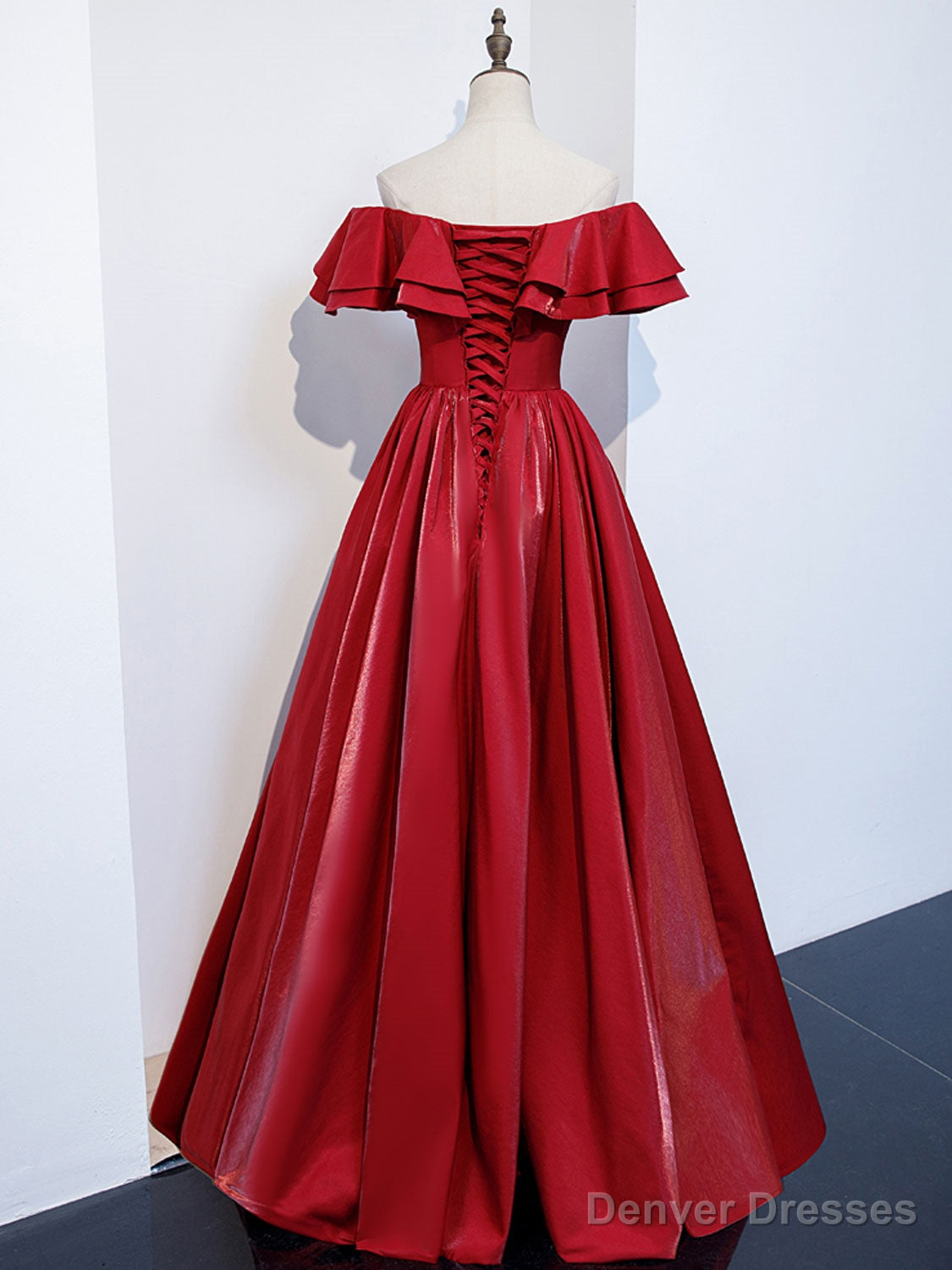 Formal Dress Places Near Me, Simple A line Satin Long Prom Dress