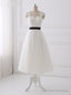 Simple Bohemian Tea Length Wedding Dresses
