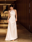 Simple Mermaid Halter Party Dress Long White Prom Dress
