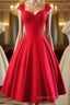 Simple Red Sweetheart Short Prom Dress, Homecoming Dress