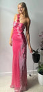 Simple Sleeveless Mermaid Satin Evening Prom Dress Evening Dress
