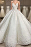 Spaghetti Strap Appliques Satin Wedding Dress Prom Dress
